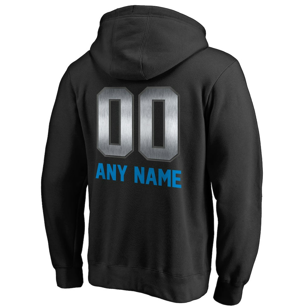 Carolina Panthers Personalized Midnight Mascot Pullover Hoodie - Black for sale