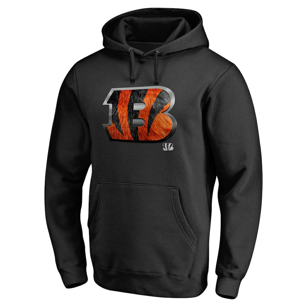 Cincinnati Bengals Personalized Midnight Mascot Pullover Hoodie - Black cheap