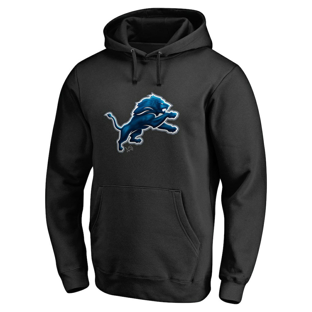 Detroit Lions Personalized Midnight Mascot Pullover Hoodie - Black discount