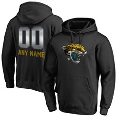 Jacksonville Jaguars Personalized Midnight Mascot Pullover Hoodie - Black cheap