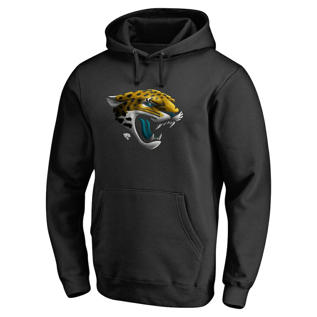 Jacksonville Jaguars Personalized Midnight Mascot Pullover Hoodie - Black cheap
