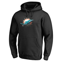 Miami Dolphins Personalized Midnight Mascot Pullover Hoodie - Black sale