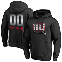 New York Giants Personalized Midnight Mascot Pullover Hoodie - Black sale