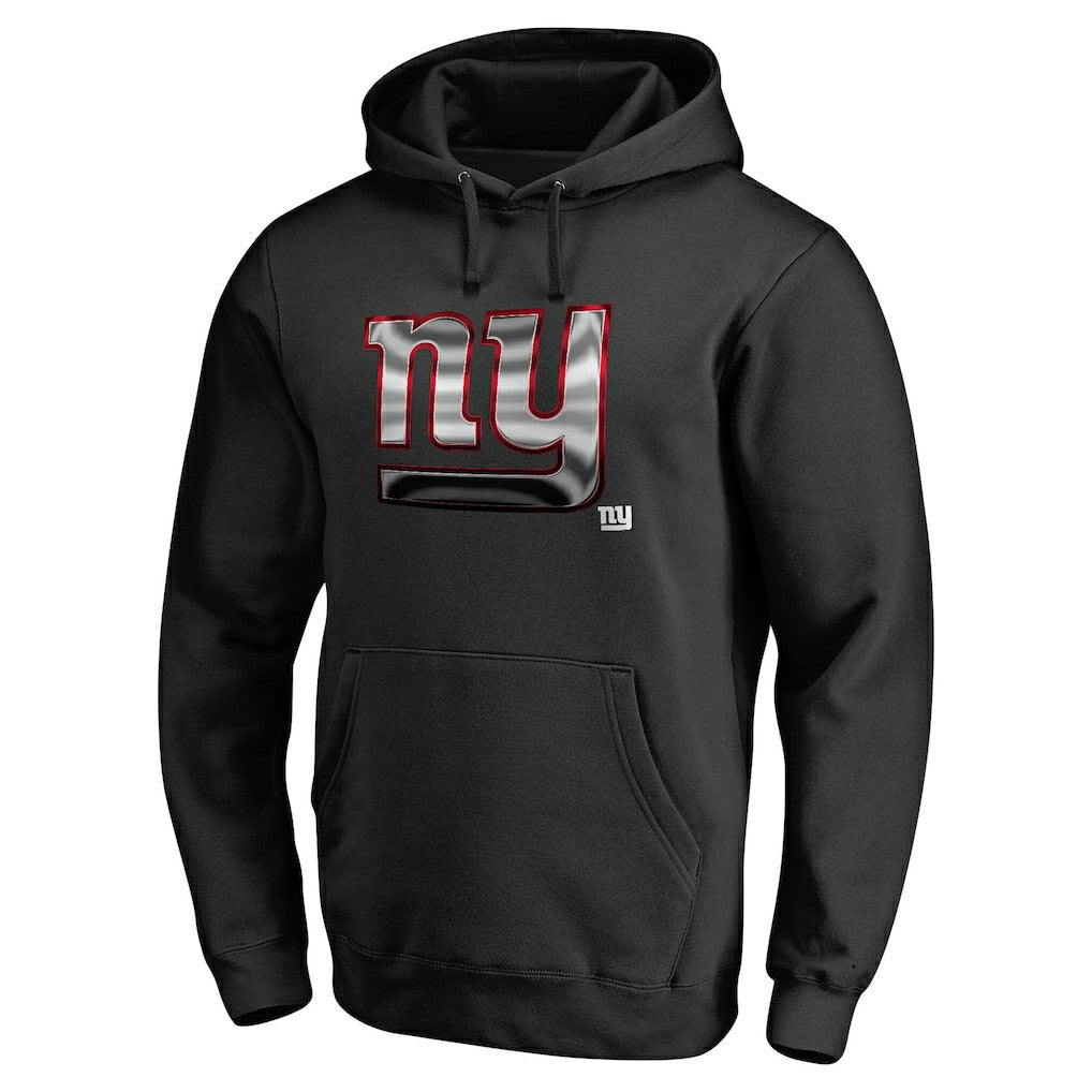 New York Giants Personalized Midnight Mascot Pullover Hoodie - Black sale