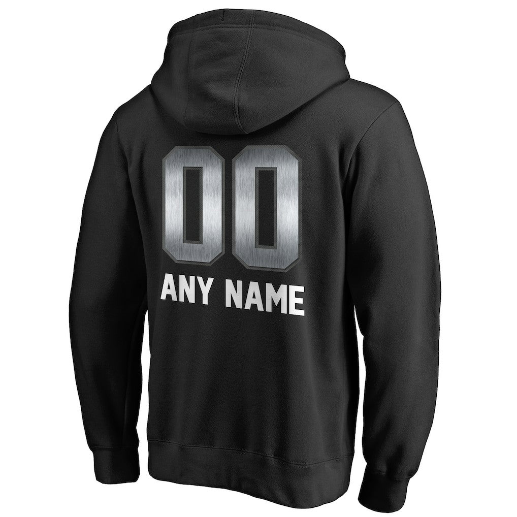 Las Vegas Raiders Personalized Midnight Mascot Pullover Hoodie - Black outlet