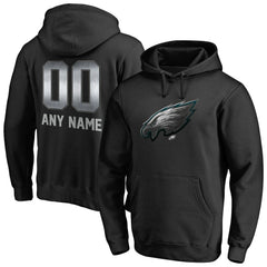 Philadelphia Eagles Personalized Midnight Mascot Pullover Hoodie - Black discount