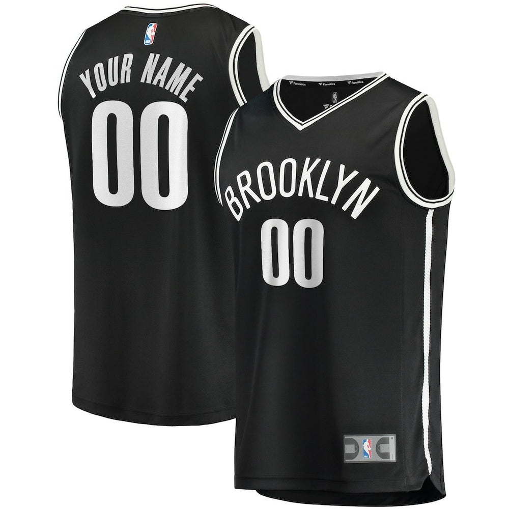 Brooklyn Nets Youth Fast Break Custom Replica Jersey Black - Icon Edition | Fanatics on sale