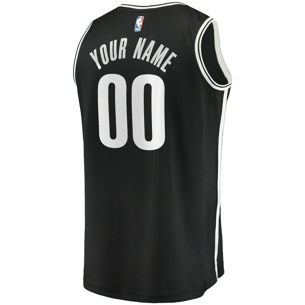Brooklyn Nets Youth Fast Break Custom Replica Jersey Black - Icon Edition | Fanatics on sale