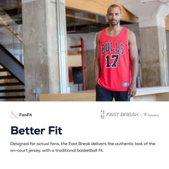 Chicago Bulls Youth Fast Break Custom Replica Jersey Red sale - Icon Edition | Fanatics outlet
