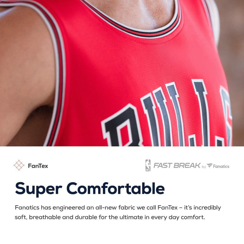 Chicago Bulls Youth Fast Break Custom Replica Jersey Red sale - Icon Edition | Fanatics outlet
