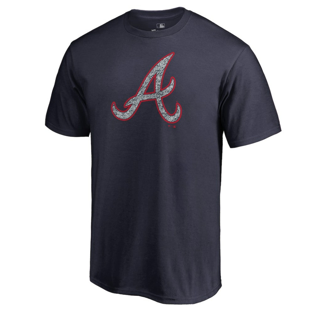 Atlanta Braves Static Logo T-Shirt - Navy