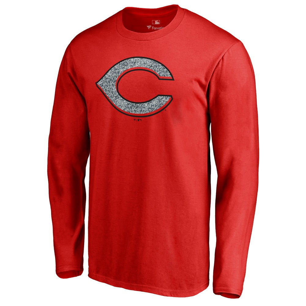 Cincinnati Reds Static Logo Long Sleeve T-Shirt - Red