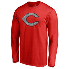 Cincinnati Reds Static Logo Long Sleeve T-Shirt - Red