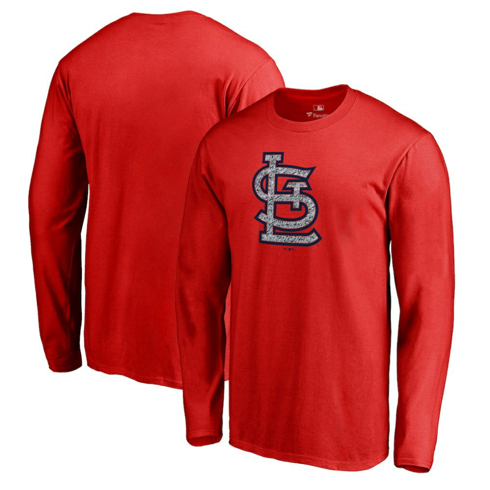St. Louis Cardinals Static Logo Long Sleeve T-Shirt - Red