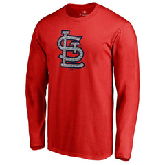 St. Louis Cardinals Static Logo Long Sleeve T-Shirt - Red