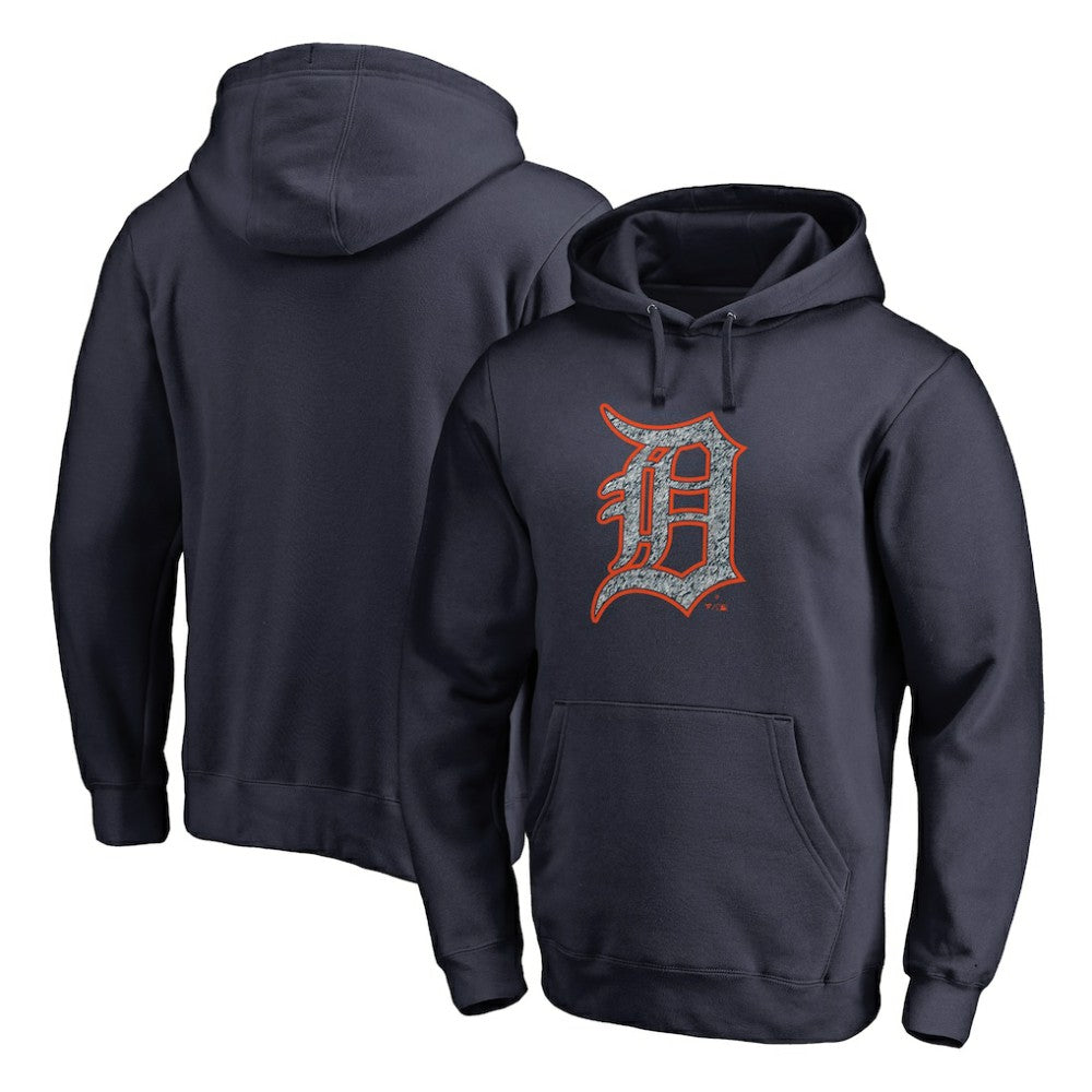 Detroit Tigers Static Logo Pullover Hoodie - Navy