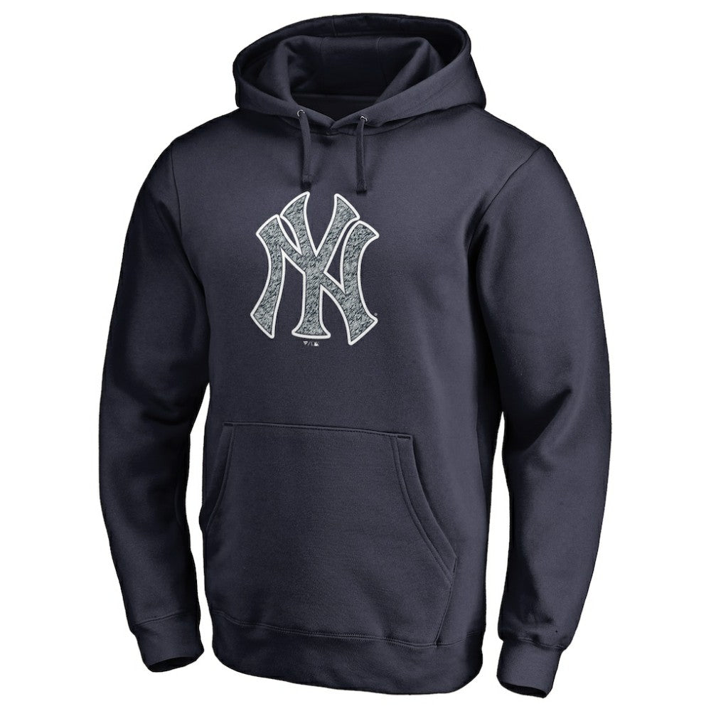 New York Yankees Static Logo Pullover Hoodie - Navy