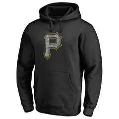 Pittsburgh Pirates Static Logo Pullover Hoodie - Black