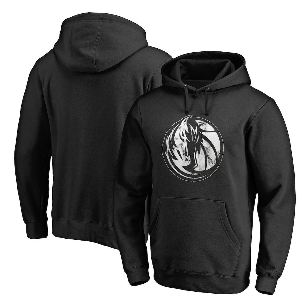 Dallas Mavericks Marble Logo Pullover Hoodie sale - Black outlet