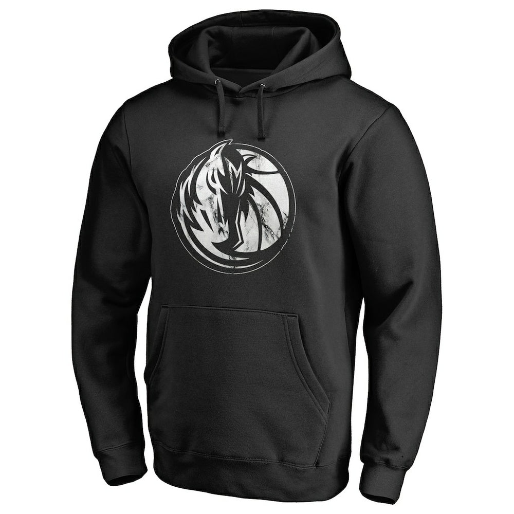 Dallas Mavericks Marble Logo Pullover Hoodie sale - Black outlet