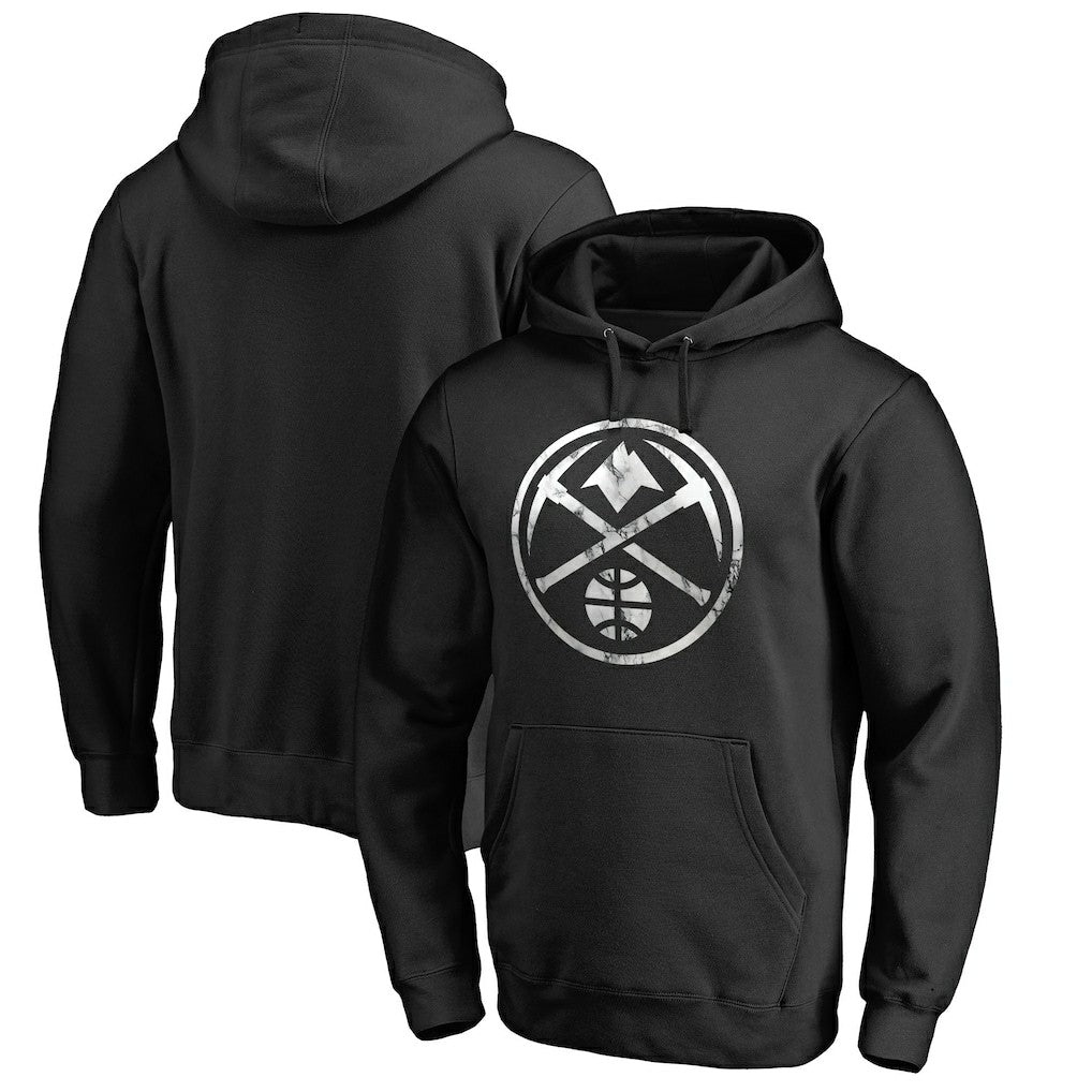 Denver Nuggets Marble Logo Pullover Hoodie sale - Black outlet