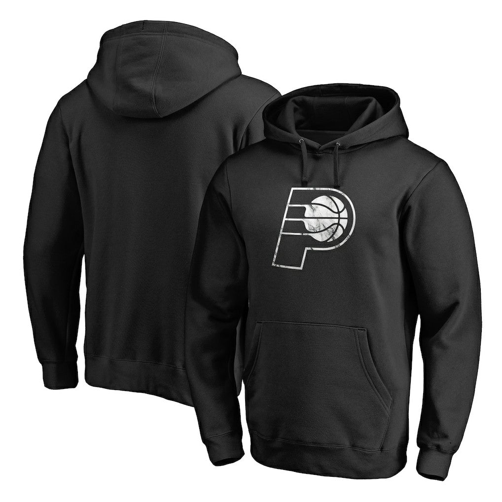 Indiana Pacers Marble Logo Pullover Hoodie - Black sale