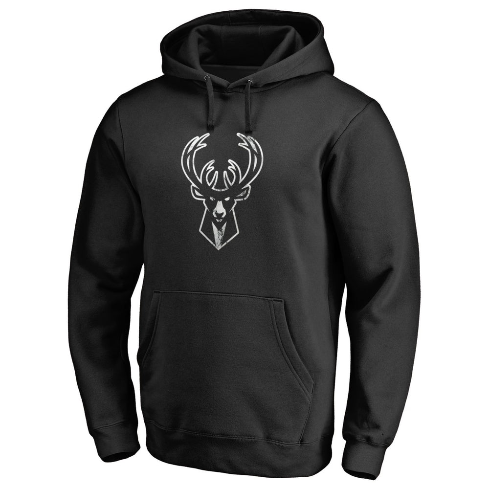 Milwaukee Bucks Marble Logo Pullover Hoodie - Black online