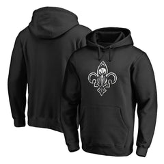 New Orleans Pelicans Marble Logo Pullover Hoodie - Black shop