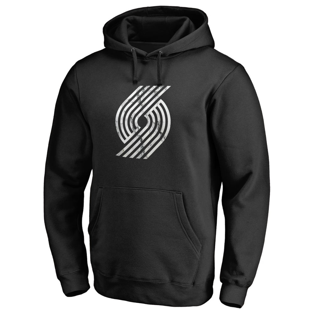 Portland Trail Blazers Marble Logo Pullover Hoodie - Black online