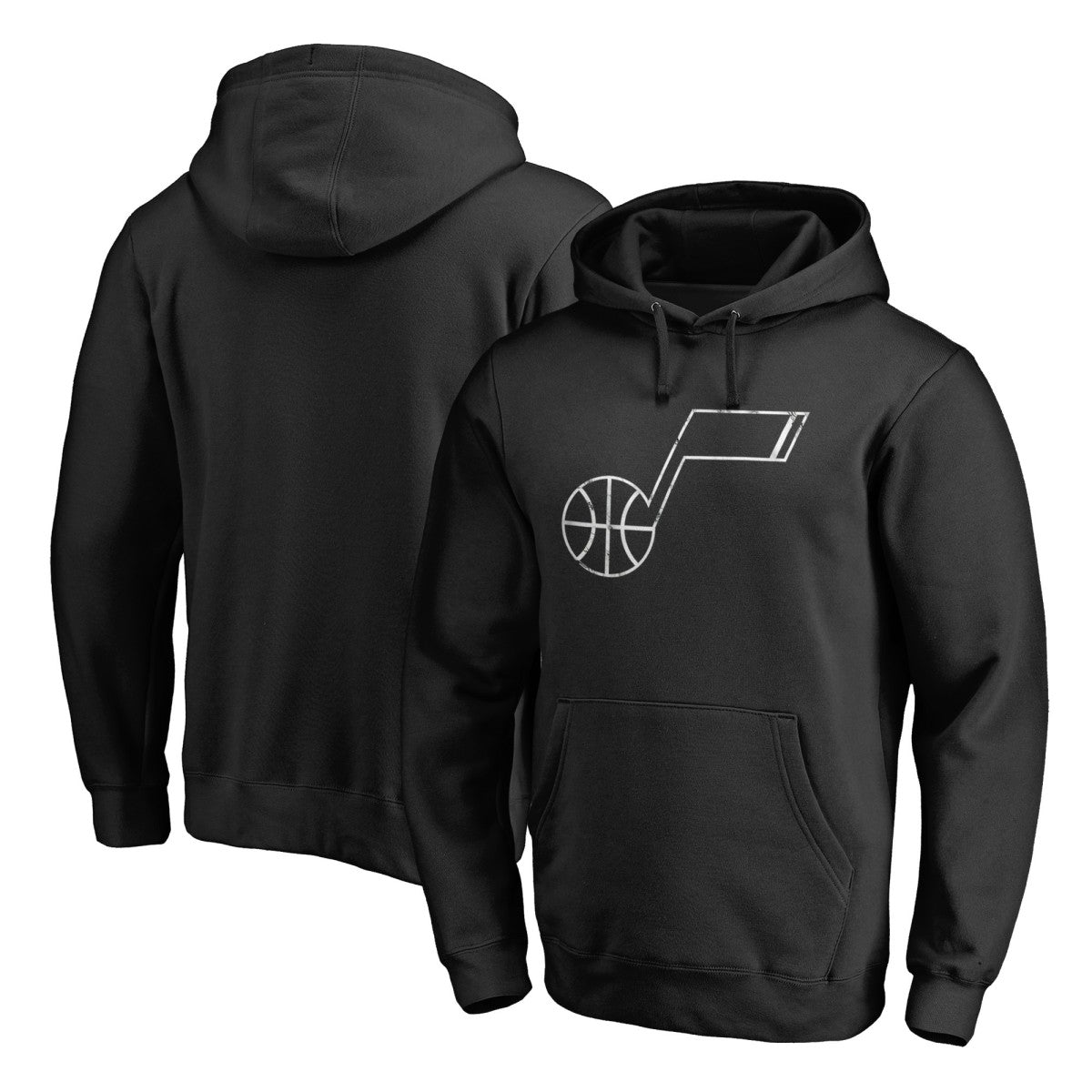 Utah Jazz Marble Logo Pullover Hoodie - Black online