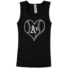 Athletics Soft as a Grape Youth Cotton Tank Top - Black