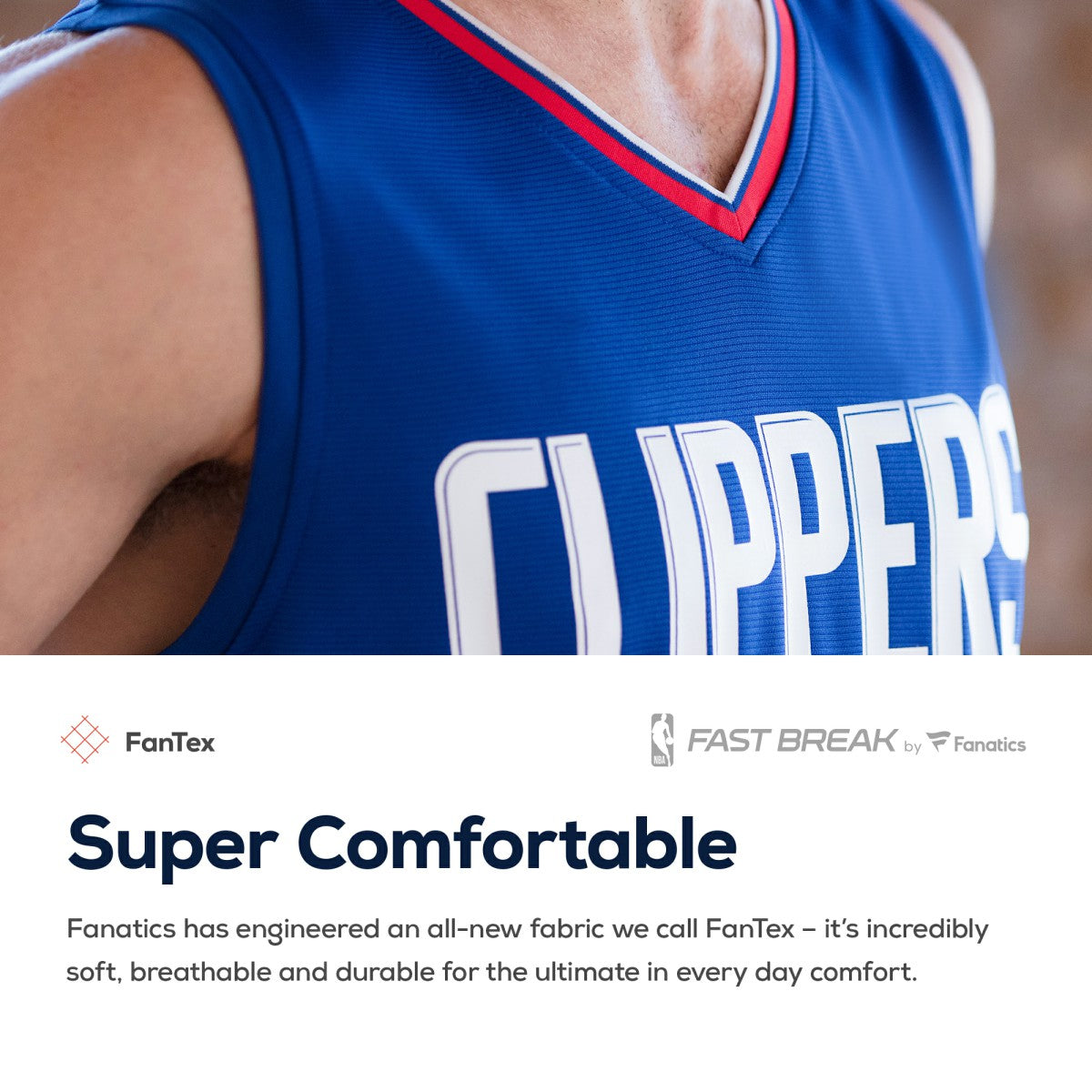 LA Clippers Youth Fast Break Custom Replica Jersey White - Association Edition | Fanatics outlet