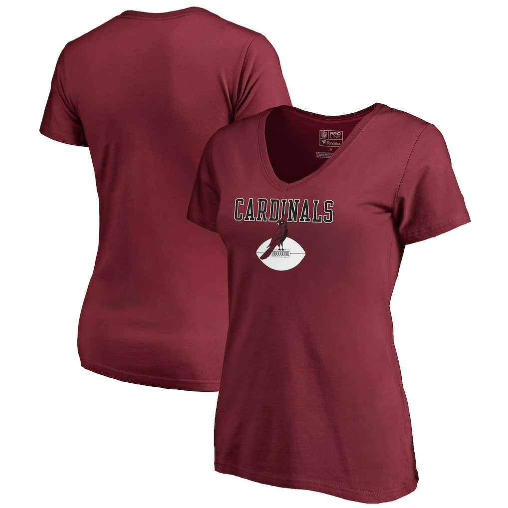 Arizona Cardinals Women's Vintage Team Lockup V-Neck T-Shirt - Cardinal online