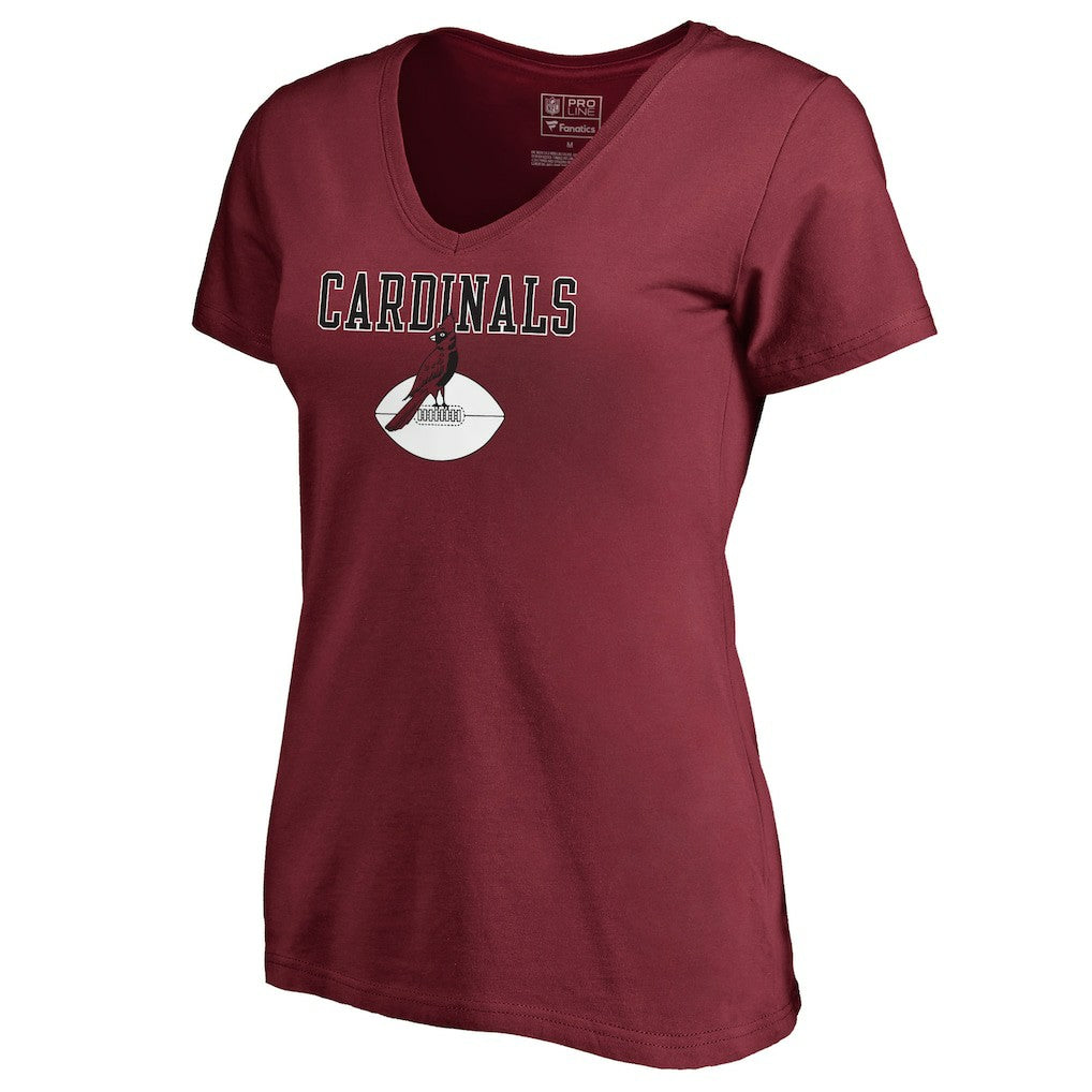Arizona Cardinals Women's Vintage Team Lockup V-Neck T-Shirt - Cardinal online