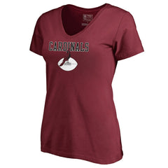 Arizona Cardinals Women's Vintage Team Lockup V-Neck T-Shirt - Cardinal online