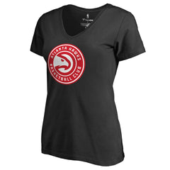 Atlanta Hawks Women's Primary Logo V-Neck T-Shirt - Black online