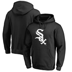 Chicago White Sox Official Wordmark Fitted Pullover Hoodie - Black