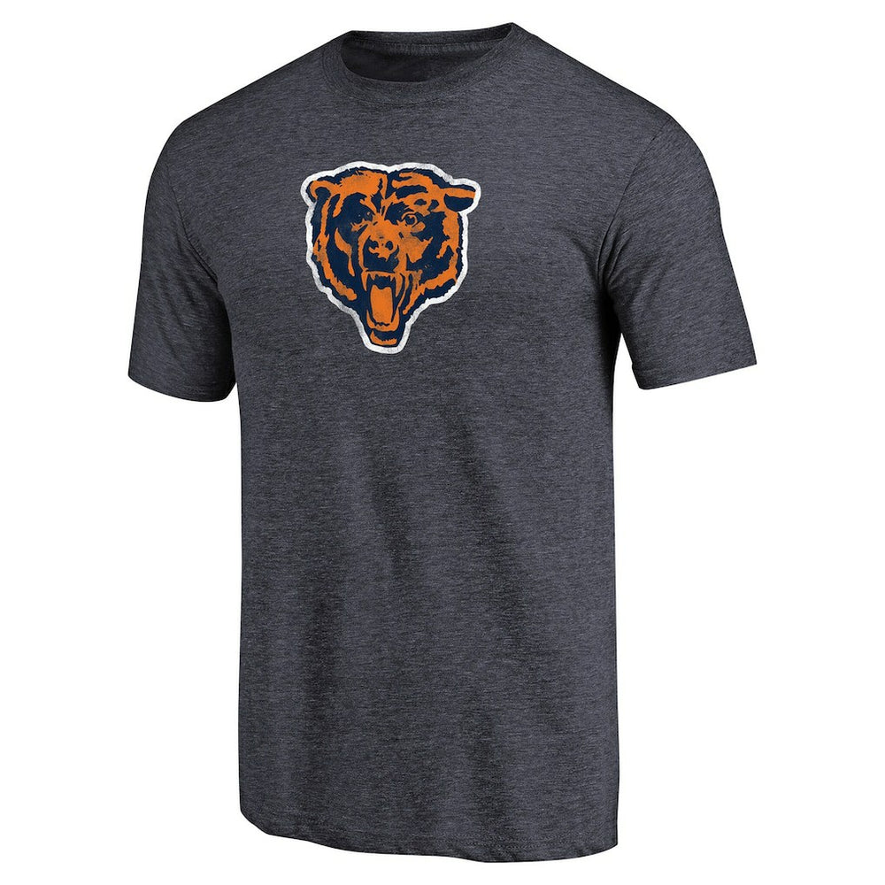 Chicago Bears Throwback Logo Tri-Blend T-Shirt - Navy outlet