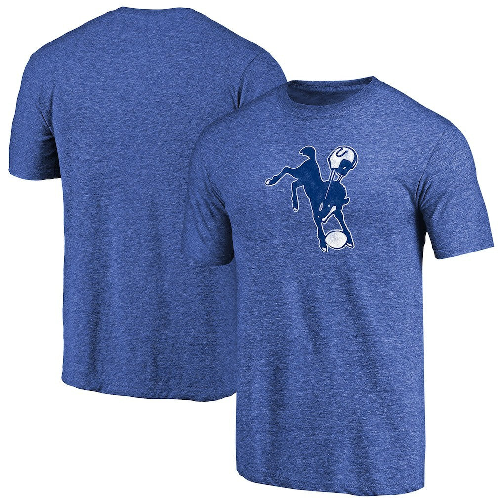 Indianapolis Colts Throwback Logo Tri-Blend T-Shirt - Royal cheap