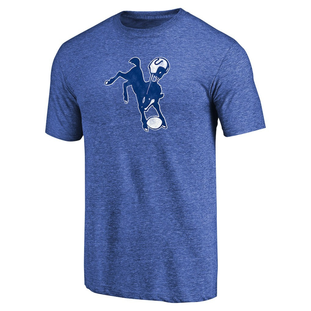 Indianapolis Colts Throwback Logo Tri-Blend T-Shirt - Royal cheap