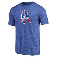 New England Patriots Throwback Logo Tri-Blend II T-Shirt - Royal cheap