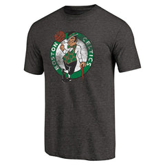 Boston Celtics Distressed Logo Tri-Blend T-Shirt - Black on sale