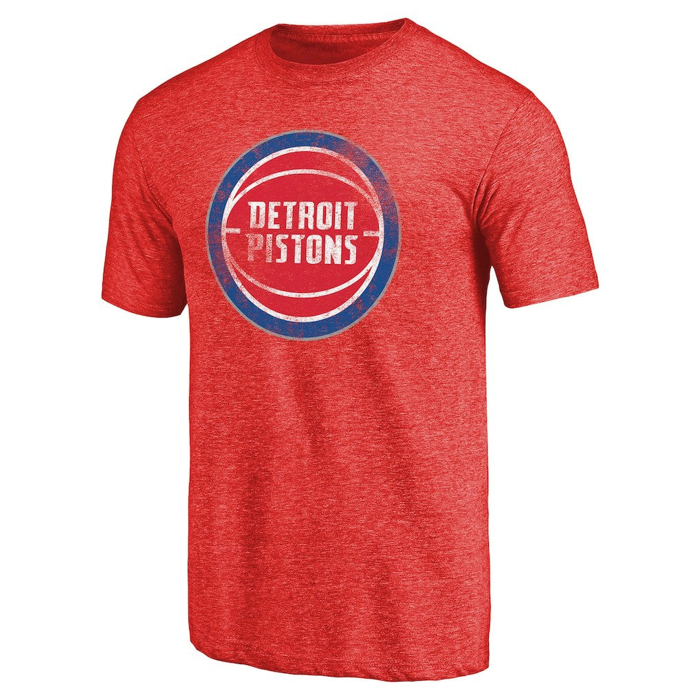 Detroit Pistons Distressed Logo Tri-Blend T-Shirt sale - Red online