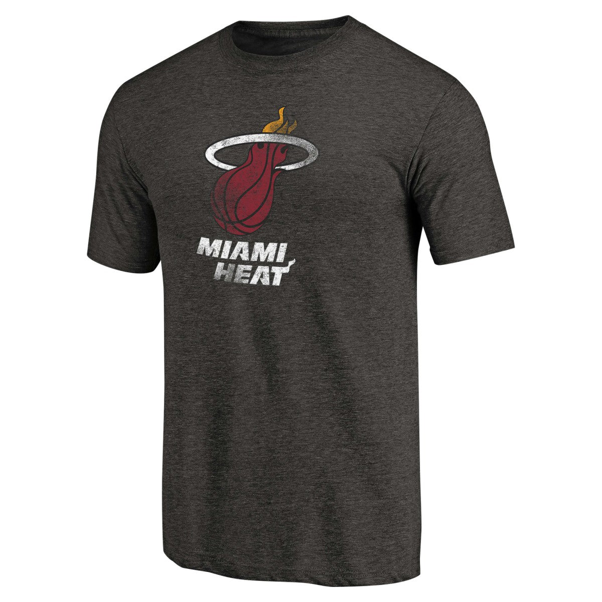 Miami Heat Distressed Logo Tri-Blend T-Shirt - Black online
