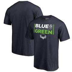 Seattle Seahawks Alternate Team Logo Gear Blue & Green T-Shirt - College Navy outlet