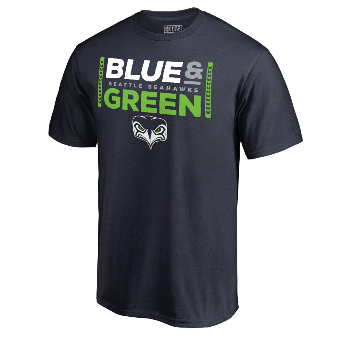 Seattle Seahawks Alternate Team Logo Gear Blue & Green T-Shirt - College Navy outlet