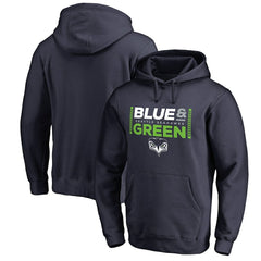 Seattle Seahawks Alternate Team Logo Gear Blue & Green Pullover Hoodie - College Navy discount