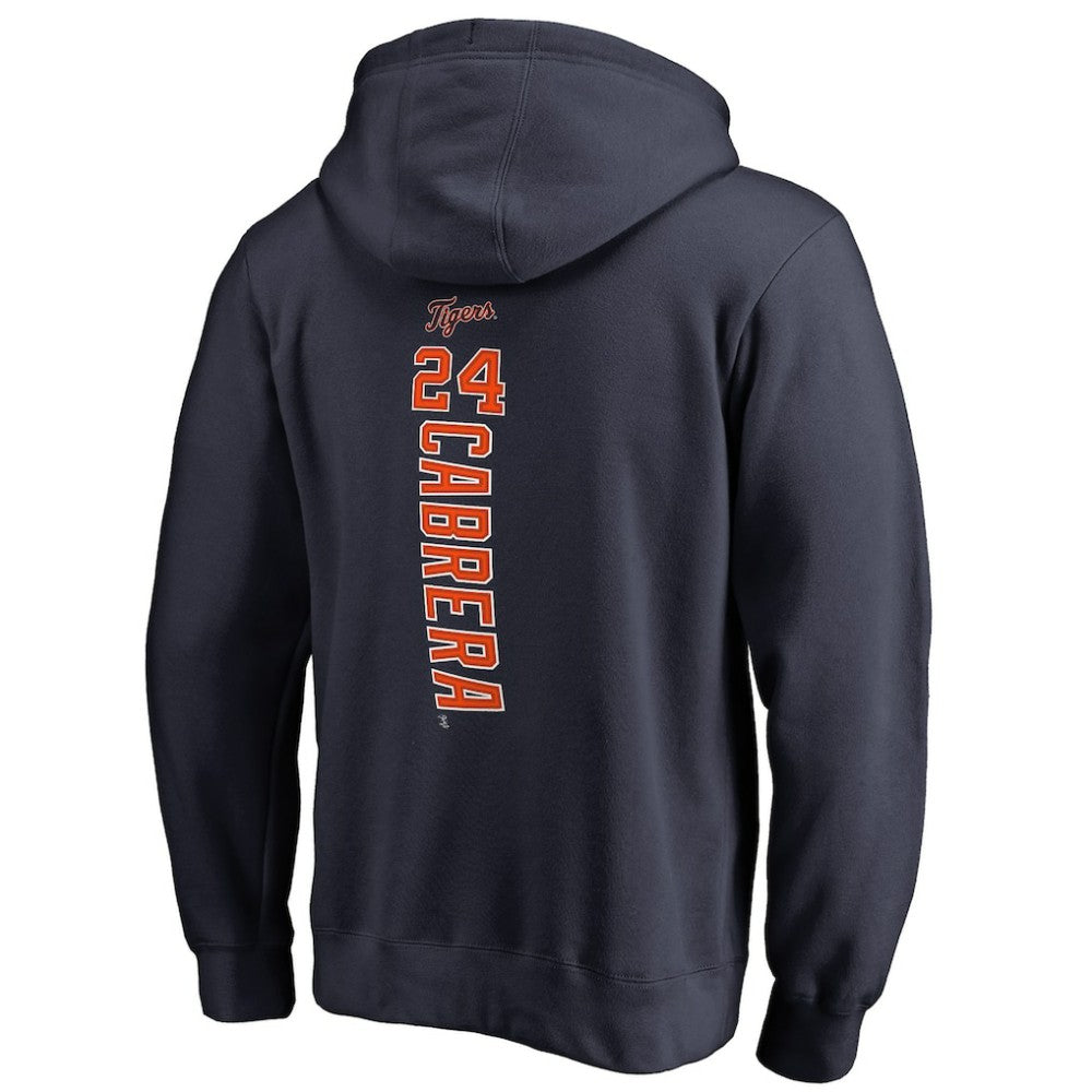 Miguel Cabrera Detroit Tigers Backer Pullover Hoodie - Navy
