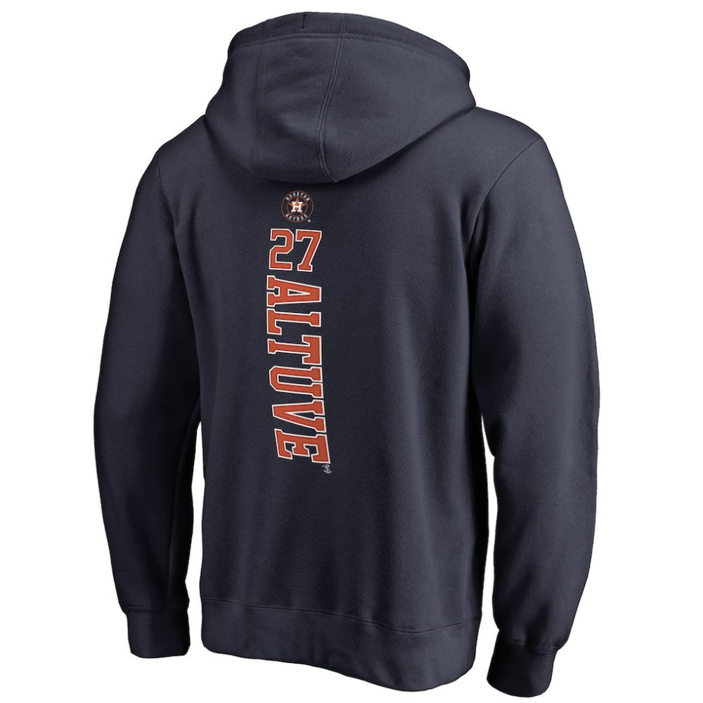 Jose Altuve Houston Astros Backer Pullover Hoodie - Navy