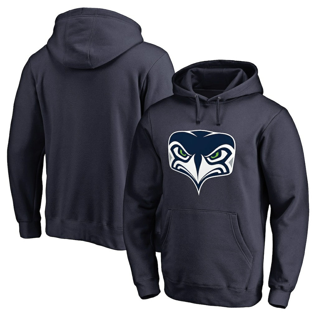 Seattle Seahawks Alternate Team Logo Gear Pullover Hoodie - Navy outlet
